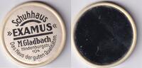Deutsches Reich, Nordrhein-Westfalen, kleiner Handspiegel Mönchen-Gladbach, Werbespiegel Schuhhaus EXAMUS, -