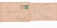Deutsches Reich, Thüringen, Postkarte Altenburg, Vertreter Karte, -
