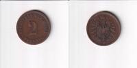 Deutsches Reich, Kaiserreich, 2 Pfennig kleiner Adler, Kupfer, -