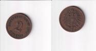 Deutsches Reich, Kaiserreich, 2 Pfennig kleiner Adler, Kupfer, -