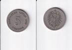 Deutsches Reich, Kaiserreich, 5 Pfennig kleiner Adler, Kupfer/ Nickel, -
