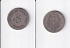 Deutsches Reich, Kaiserreich, 5 Pfennig kleiner Adler, Kupfer/ Nickel, -