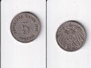 Deutsches Reich, Kaiserreich, 5 Pfennig großer Adler, Kupfer/Nickel, -