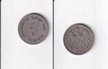 Deutsches Reich, Kaiserreich, 5 Pfennig großer Adler, Kupfer/Nickel, -