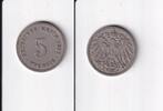 Deutsches Reich, Kaiserreich, 5 Pfennig großer Adler, Kupfer/Nickel, -