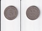Deutsches Reich, Kaiserreich, 5 Pfennig großer Adler, Kupfer/Nickel, -