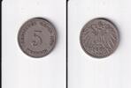 Deutsches Reich, Kaiserreich, 5 Pfennig großer Adler, Kupfer/Nickel, -