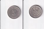Deutsches Reich, Kaiserreich, 5 Pfennig großer Adler, Kupfer/Nickel, -