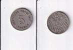Deutsches Reich, Kaiserreich, 5 Pfennig großer Adler, Kupfer/Nickel, -