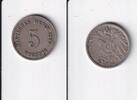 Deutsches Reich, Kaiserreich, 5 Pfennig großer Adler, Kupfer/Nickel, -