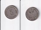 Deutsches Reich, Kaiserreich, 5 Pfennig großer Adler, Kupfer/Nickel, -