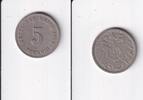 Deutsches Reich, Kaiserreich, 5 Pfennig großer Adler, Kupfer/Nickel, -