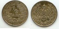 Deutsches Reich 1/2 Mark J.16 -