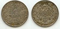 Deutsches Reich 1/2 Mark J.16 -
