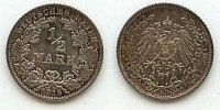 Deutsches Reich 1/2 Mark J.16 -