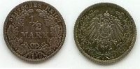 Deutsches Reich 1/2 Mark J.16 -