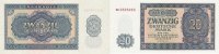 DDR 20 Deutsche Mark 1955 Ro.351a Kassenfrisch I 12.98 £ Tax included +  6.06 £ shipping