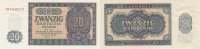 DDR 20 Deutsche Mark 1955 Ro.351b Ersatznote leicht gebraucht II+ 8.65 £ Tax included +  6.06 £ shipping