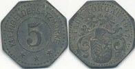 Deutsches Reich 5 Pfennig Zink Torgau, Menzel 13303 -