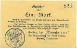 Sachsen 1 Mark 1.November Geising -