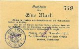 Sachsen 1 Mark 1.November Geising -