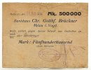 Sachsen 500ooo Mark 10.Aug. Mylau -