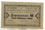 Sachsen 2 Mio. Mark 8.August Oederan -