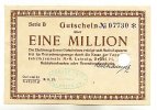 Sachsen 1 Mio.Mark 18.8. Oelsnitz i.V. und Leipzig -