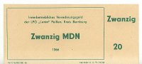 Deutschland 20 MDN DDR LPG Geld -