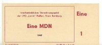 Deutschland 1 MDN DDR LPG Geld -