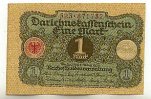 Deutsches Reich 1 Mark 1.März Ro.64, Druck verschoben -