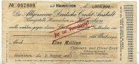 Deutsches Reich 1 Mio.Mark 2.August Sachsen, Hainichen -