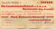 Sachsen 100ooo Mark Juli Neuhausen -