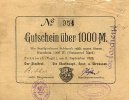 Sachsen 1000 Mark 8.September Schöneck -
