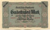 Sachsen 100ooo Mark 2.Juli Sächsische Bank zu Dresden -