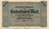 Sachsen 100ooo Mark 2.Juli Sächsische Bank zu Dresden -