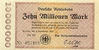 Deutschland 10 Mio.Mark 2.September 1923 Deutsche Reichsbahn Berlin fast... 3.45 £ Tax included +  6.05 £ shipping