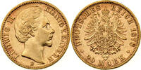 Bayern Ludwig II. 20 Mark 1878 fast vz, winz. Rdf.