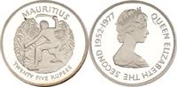 Mauritius 25 Rupees Zuckerrohrernte -