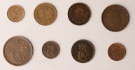 Dänemark Dänemark-Lot von 8 Münzen in ss/vz -