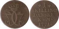 Dänemark 1 Skilling Danske Dänemark, 1 Skilling Danske, 1771, s/ss -
