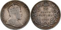 Kanada 25 Cents Edward VII., seltener Jahrgang -