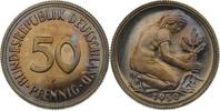 BRD  50 Pfennig 1950 F PP, herrliche Patina