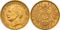 Baden 10 Mark Friedrich II., sehr seltener Jahrgang -