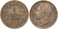 Württemberg 1/2 Gulden Wilhelm I. -