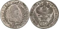 Habsburg Maria Theresia 20 Kreuzer 1771 I.C.S.K. fast st