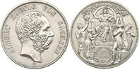 Sachsen Silbermedaille in 5-Mark-Größe 800 Jahre Wettin -
