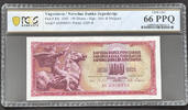 Yugoslavia 100 Dinara 100 dinara 1965 pcgs 66 ppq -