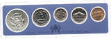 USA 91 cents KMS 1966 Special Mint Set, Kennedy Half Dollar, United States Mint BU berührt (ST-)
