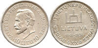 Litauen 10 Litu 20. Jubiläum Republik Litauen, Brüssel, Royal Mint of Belgium -
